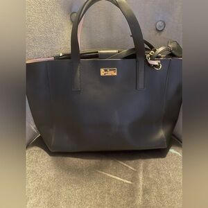 Kate Spade shoulder bag, black and light pink inside, never used